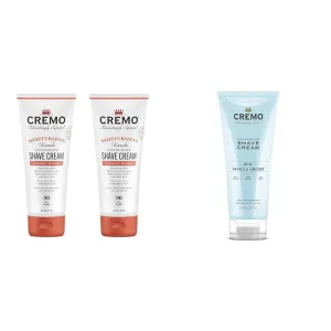 Cremo Coconut Mango Moisturizing Shave Cream, Astonishingly Superior Ultra-Slick Shaving Cream & Vanilla Orchid Moisturizing Shave Cream, Astonishingly Superior Ultra-Slick Shaving Cream