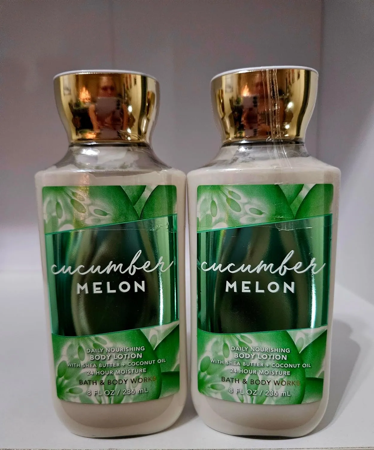 Cucumber Melon Daily Nourishing Body Lotion with Shea Butter and Coconut Oil, 8 fl oz, Pack of 2