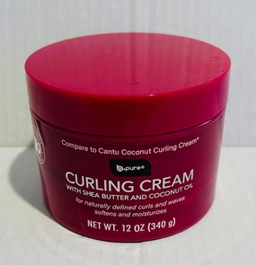 Curling Cream, Butter and Coconut Oil, Net Wt. 12 oz.