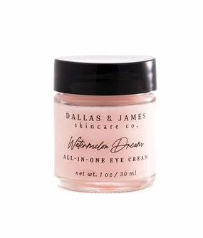 Dallas & James Skincare Co. Watermelon Dream All-In-One Eye Cream with Cloudberry: Brighten, Smooth Lines, Deeply Hydrate Eye Area