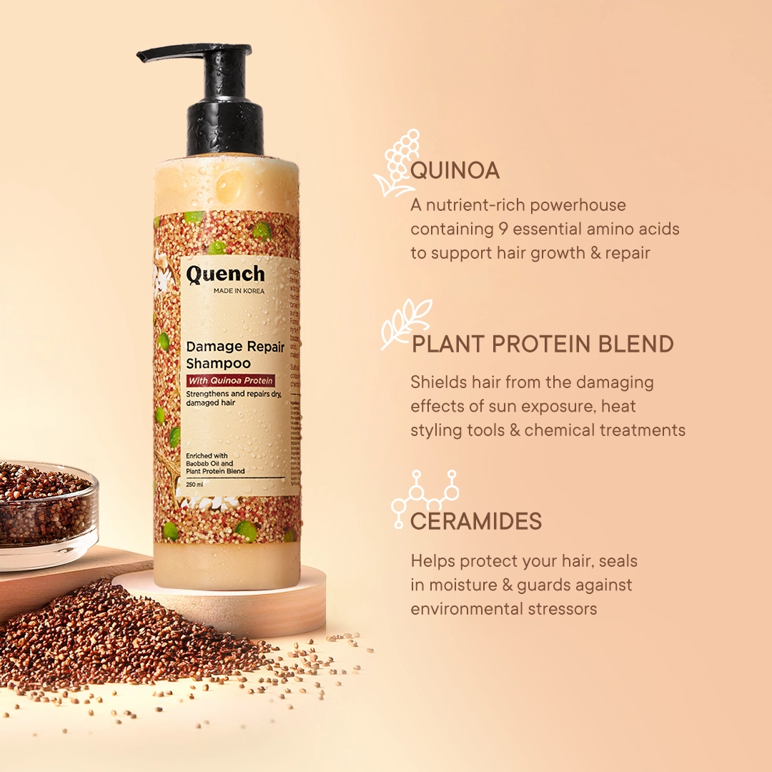 Damage Repair Shampoo with Quinoa Protein - 250 ML