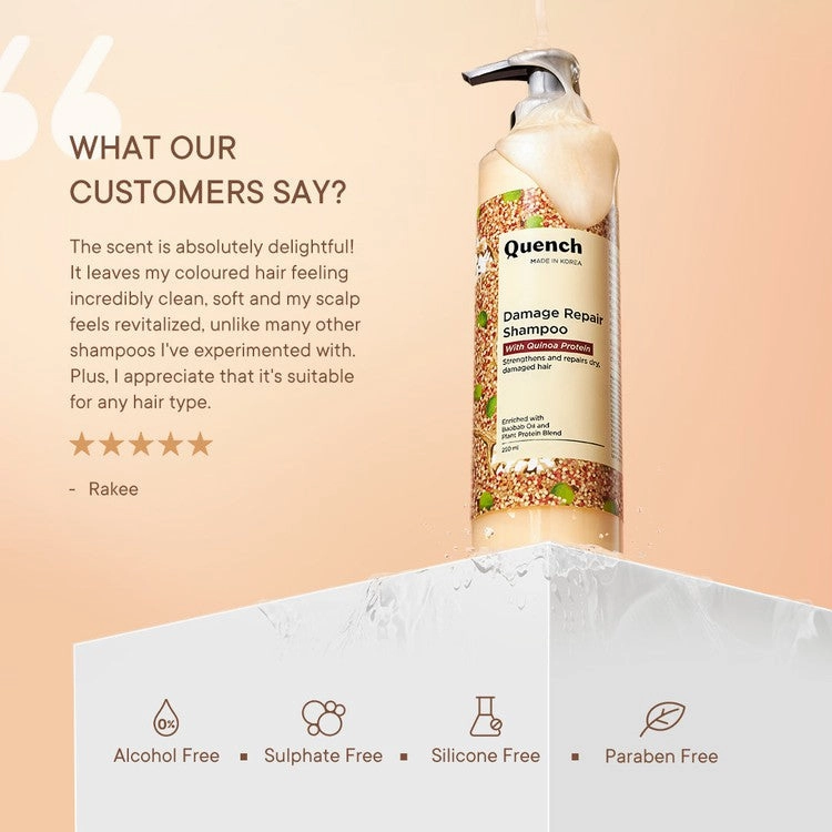 Damage Repair Shampoo with Quinoa Protein - 250 ML