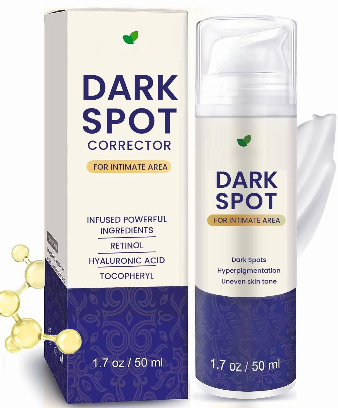 Dark Spot Remover for Face and Body: Dark Spot Corrector Cream with Acid and Niacinamide for Inner Thighs, Dark Armpit Remover, for knees, elbows, and bikini area