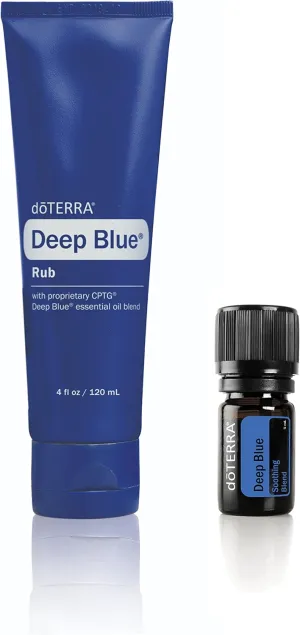 Deep Blue Sore Muscle Rub & Soothing Essential Oil Blend 2 Piece Set