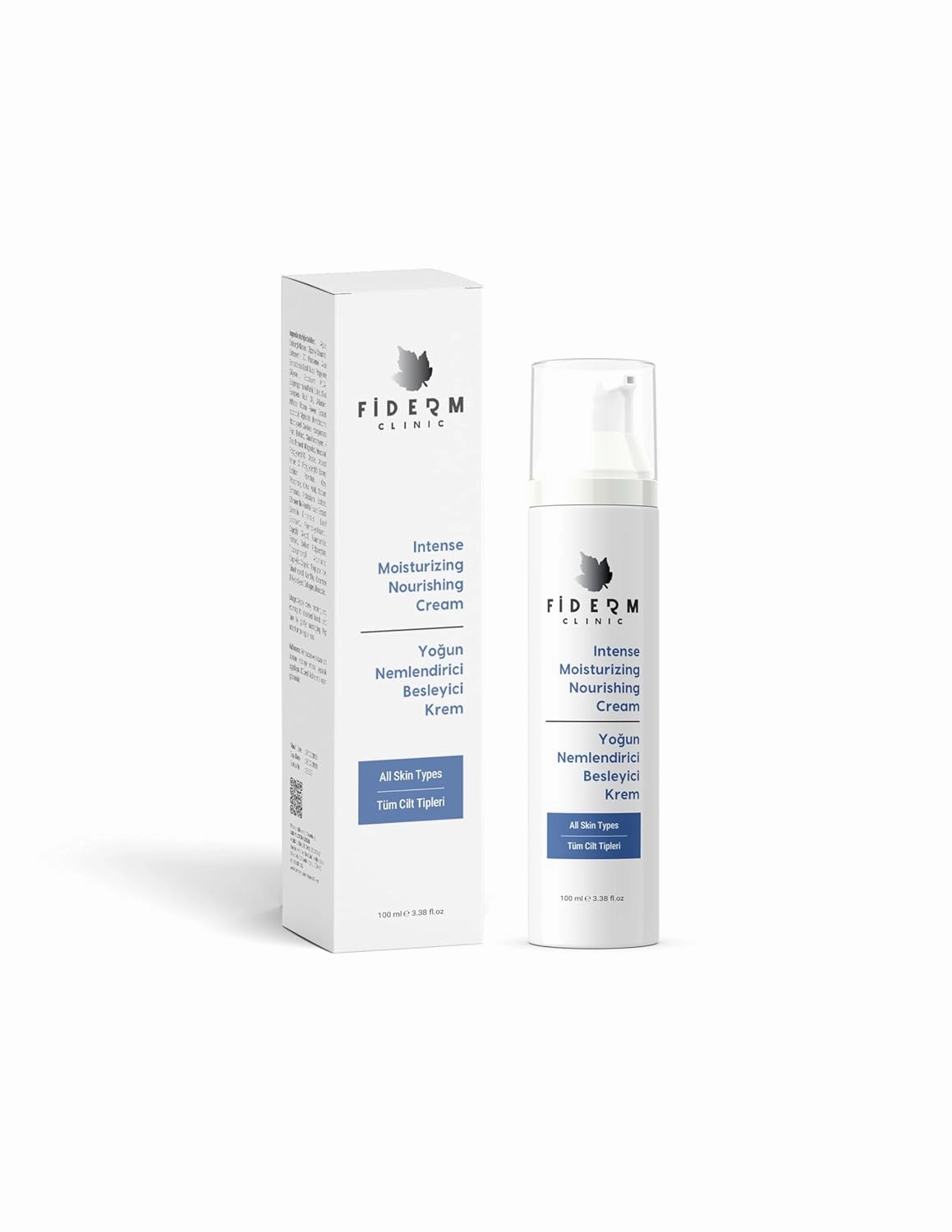 Deep Hydration Facial Cream, 100ml, with Hyaluronic Acid, Collagen and Niacinamide for Skin Repair