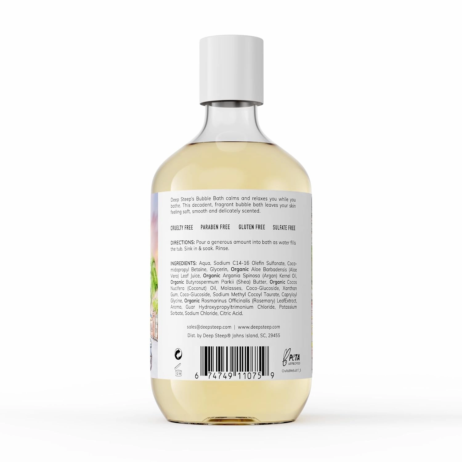 Deep Steep Bubble Bath, 17 Ounce (Pack of 2) (Raspberry Merlot)