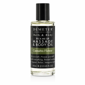 DEMETER Bath and Body Oil, Fragrance -Cannabis Flower, Body Oils for Women and Men for Sealing Moisture, Hydrating and Nourishing the Skin, 2 0z Bottle