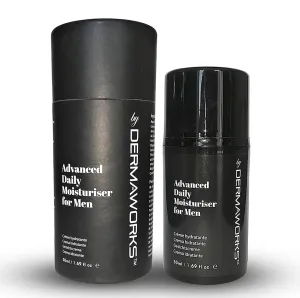Dermaworks Face Moisturizer for Men – Hydrating & Nourishing Cream – Daily Anti-Aging Facial Moisturizer with Hyaluronic Acid – Lightweight, Fast-Absorbing Formula for Smooth & Revitalized Skin, 50ml
