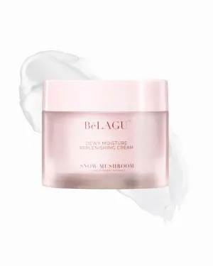 Dewy Moisture Replenishing CreamBelagu Naturals Dewy Moisture Replenishing Cream with Snow Mushroom & Niacinamide | Hydrating Face Moisturizer for Plump Skin, Fine Lines & Lasting Glow