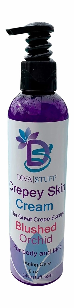 Diva Stuff Crepey Skin Body & Face Cream With Hyaluronic Acid, Alpha Hydroxy and More (blushed orchid scent)