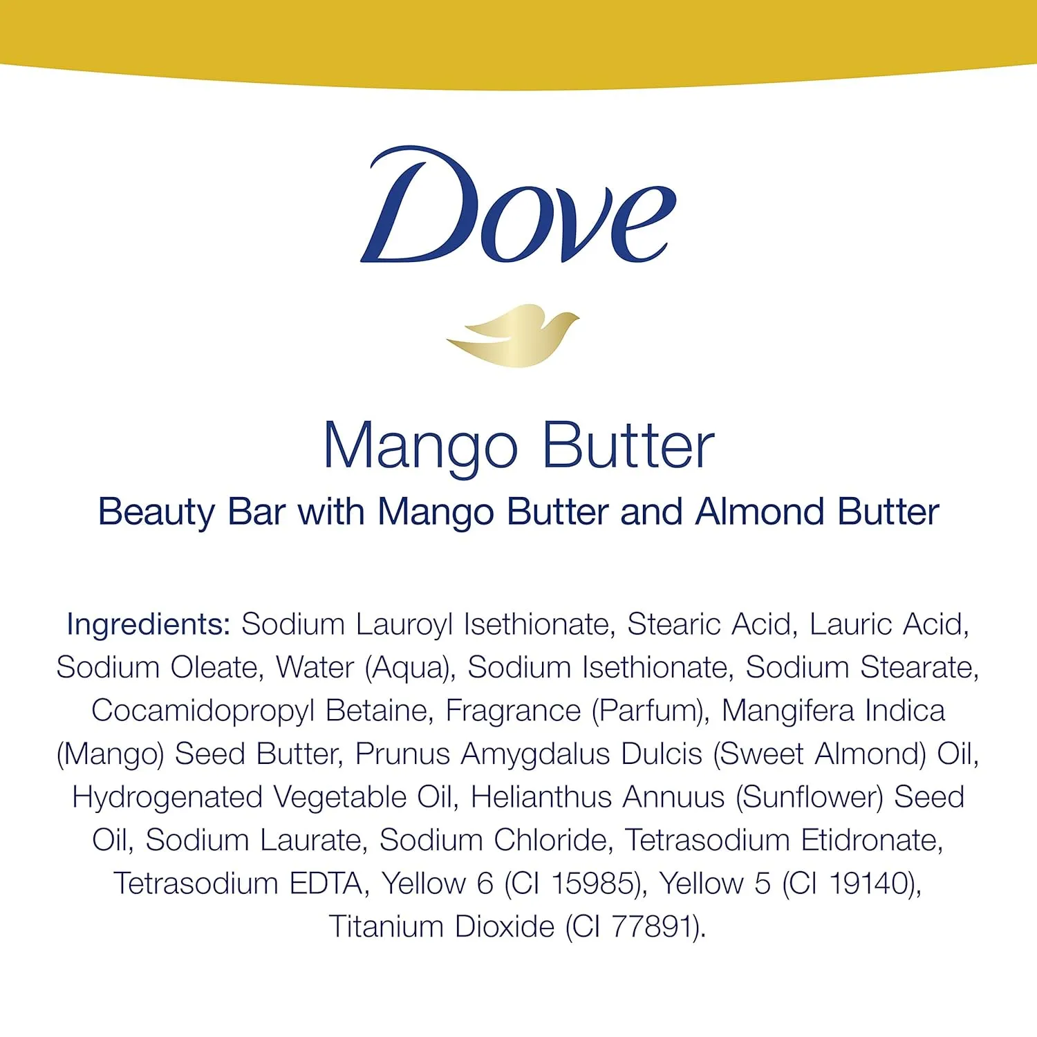 Dove Beauty Bar With Mango Butter 14 Bars To Moisturize Dry Skin More Moisturizing Than Bar Soap 3.75 oz