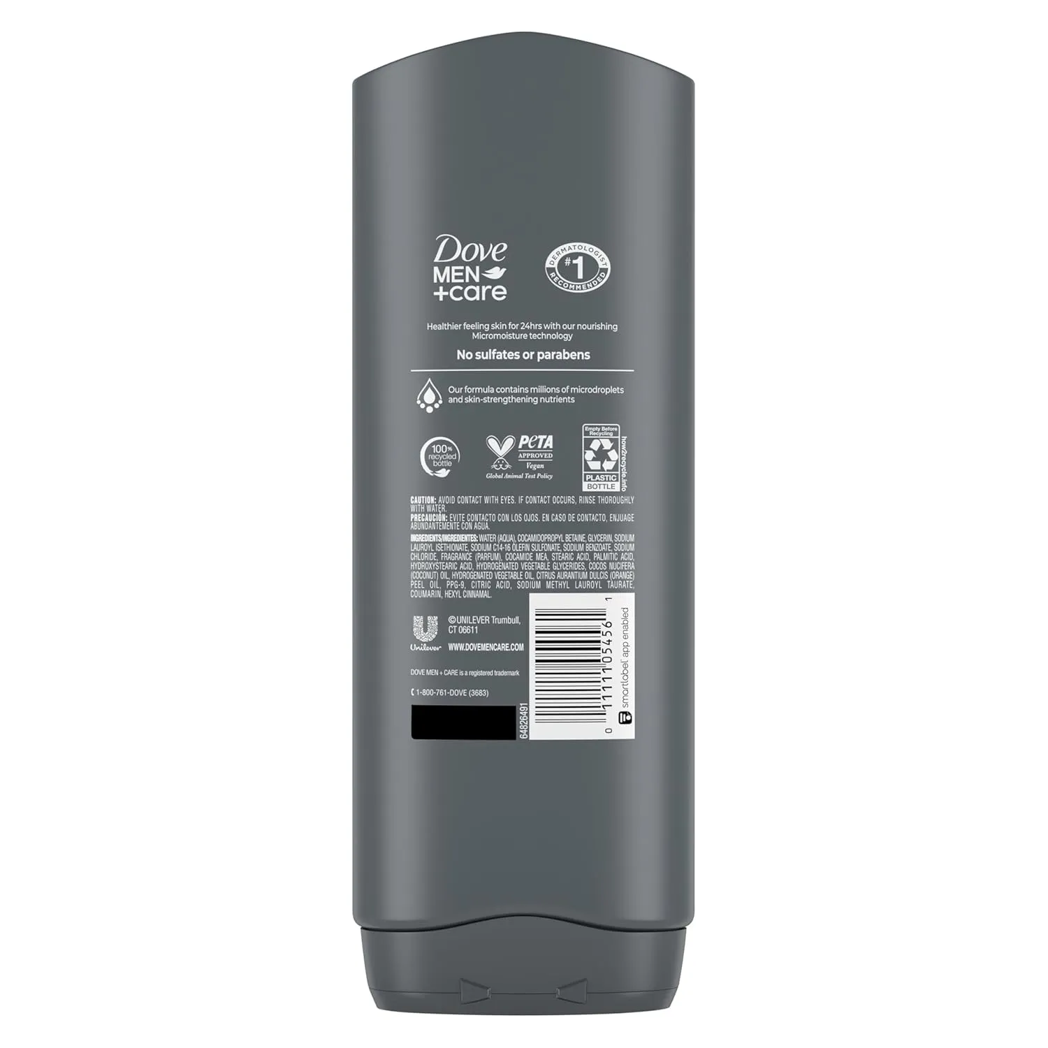 DOVE MEN   CARE Hidratante Coco   Cítricos Body and Face Wash 4 Count for Hydrated Skin Coconut