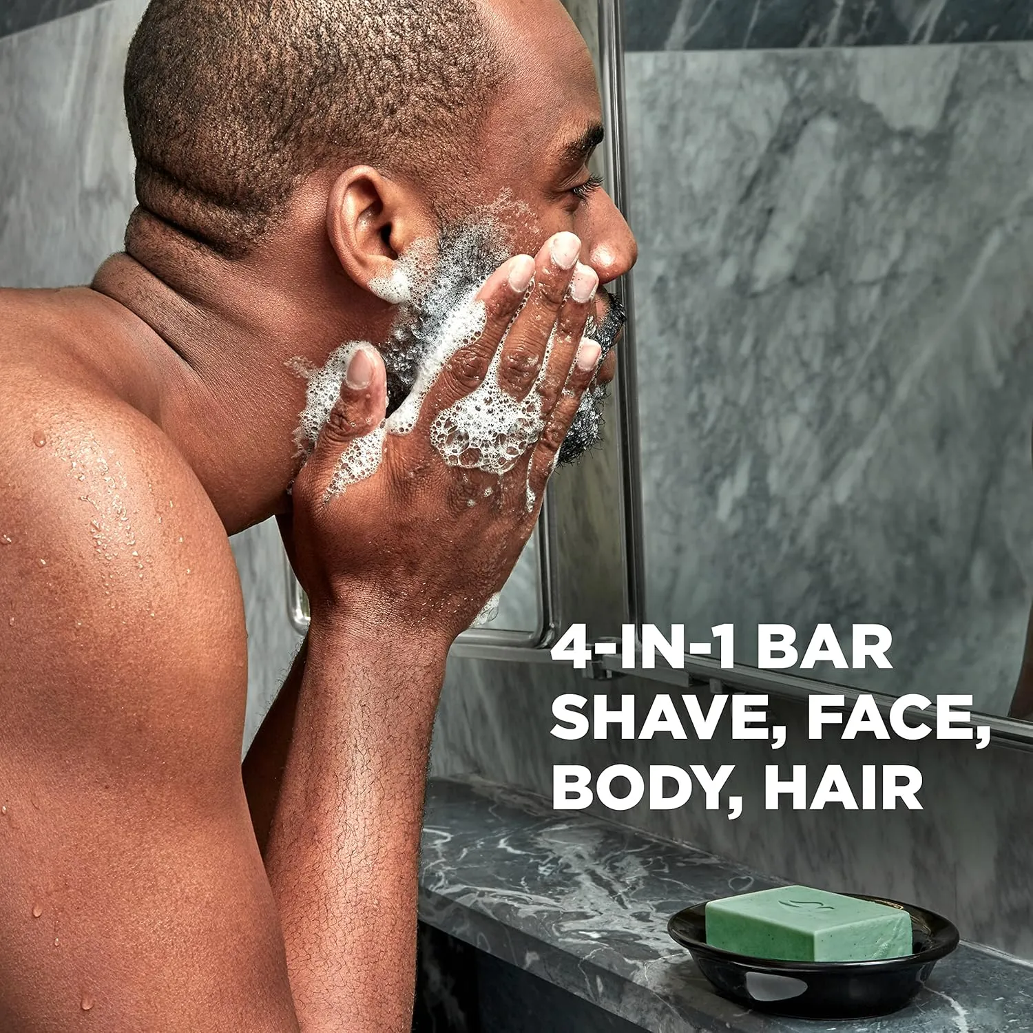 DOVE MEN   CARE Plant-Powered Natural Essential Oil Bar Soap Reinvigorating Lime   Avocado Oil to Clean and Hydrate Mens Skin 4-in-1 Bar Soap for Men's Body, Hair, Face and Shave. 5 oz, 4 Count