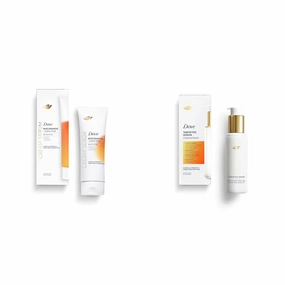 Dove Body Cream Serum with Niacinamide, Vitamin C, Pro-Retinol and Shea Butter 8oz Targeted Serum with Tone Balance Complex, Niacinamide, Collagen Peptides 3.2 oz