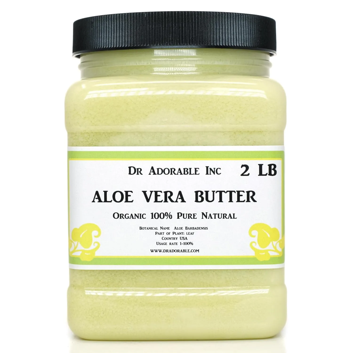 Dr Adorable - 2 lb - Aloe Vera Butter - Pure Natural Premium Organic Cold Pressed