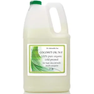Dr Adorable - 7 lb - Coconut Oil 76 Degree - 100% Pure Natural Organic Cold Pressed