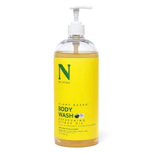 Dr. Natural Refreshing Citrus Oil Body Wash - Dry Skin Moisturizing Natural Body Wash with Shea Butter and Coconut Oil - For Family and Pets - 32 oz