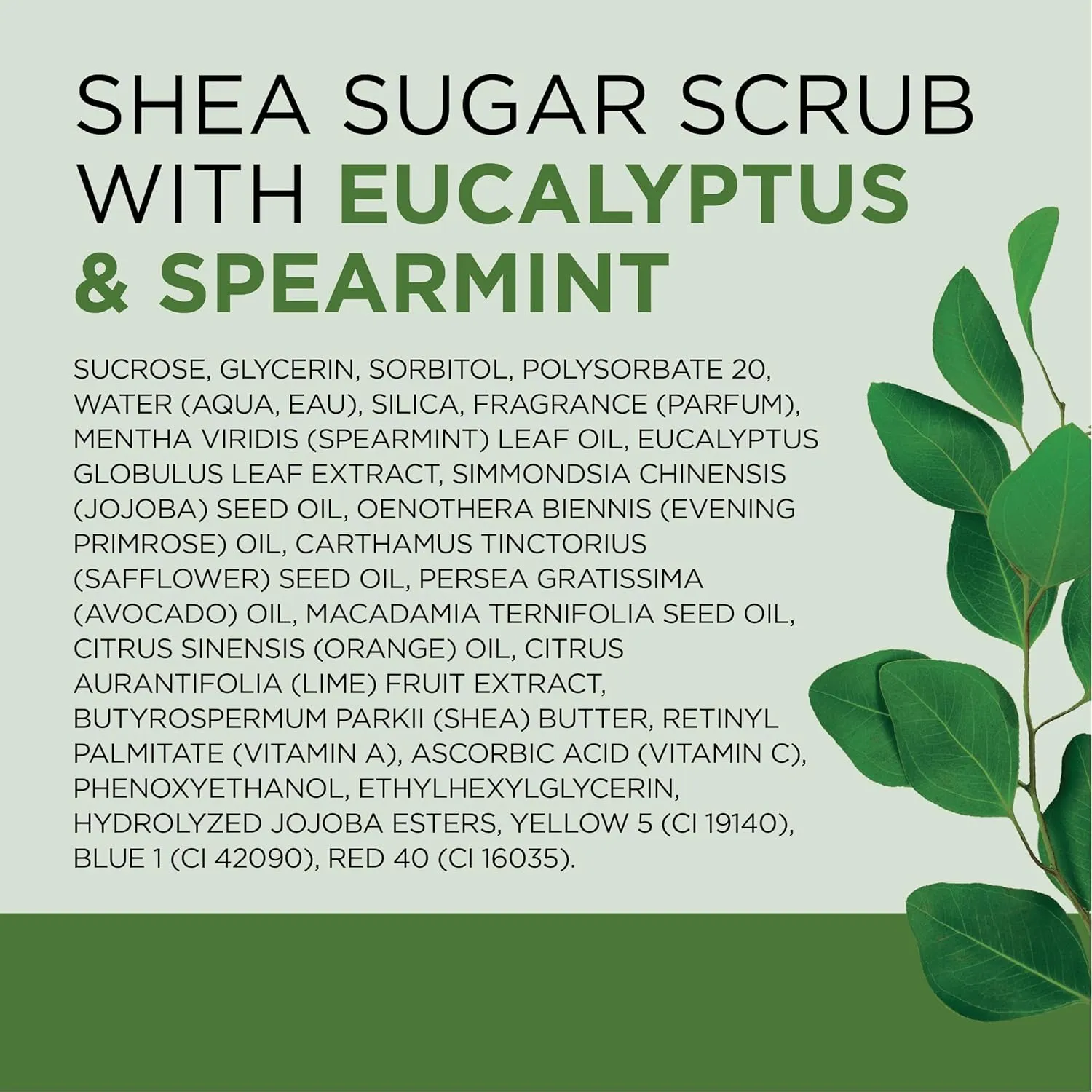 Dr Teal's Shea Sugar Scrub, Eucalyptus & Spearmint Essential Oils, 19 oz (Pack of 3)