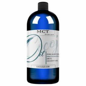 Dr Joe Lab MCT Oil - Pure, Fractionated Coconut Oil, Non GMO, Medium Chain Triglycerides, Vegan, Bulk Carrier Oil - 32 oz - for Skin, Hair, Nails, Body, Facial Hair