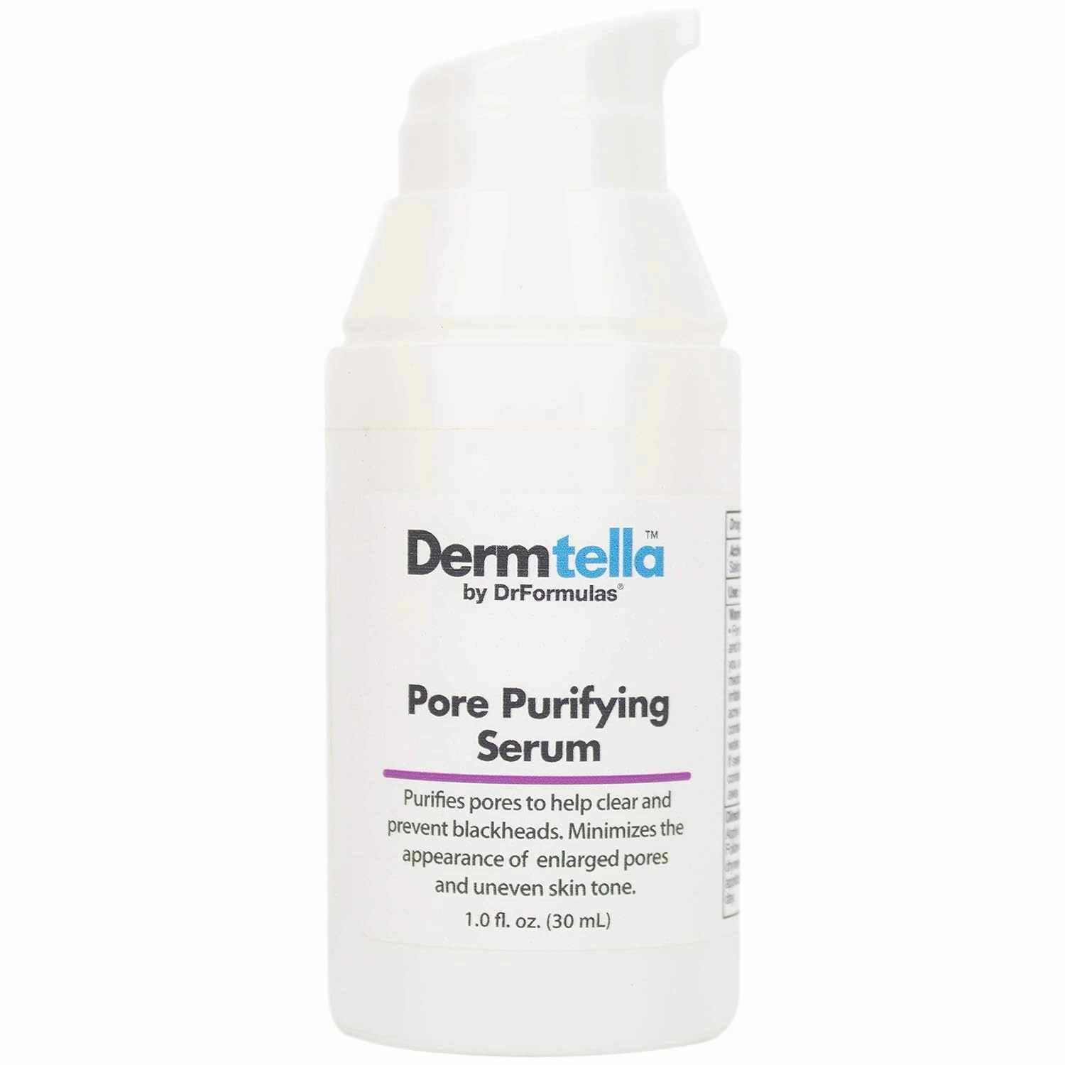 DrFormulas Pore Minimizer and Blackhead Treatment With Salicylic Acid and Niacinamide | Deep Cleansing, Pore Minimizing Acne Mask (Not Vacuum Remover, Extraction Tool, Pore Strips), Dermtella 30 mL