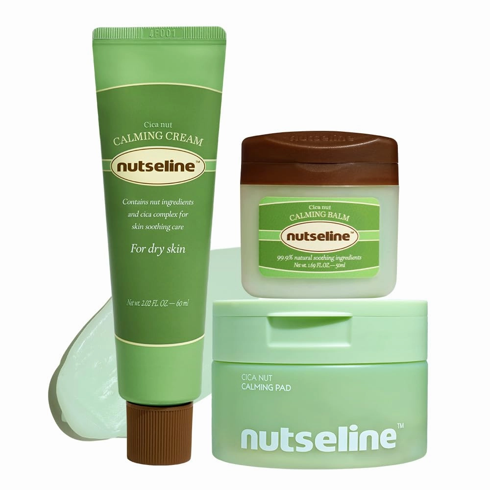 Duo: Cica Nut Calming Pads 60ea   Cica Nut Calming Cream 60ml & Cica Balm 50ml