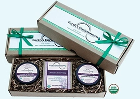 Earth's Enrichments Exfoliating Sugar Body Scrub | Moisturizing Bar Soap | Relaxing Bath Salts with Sea Salts (USDA Organic) Lavender