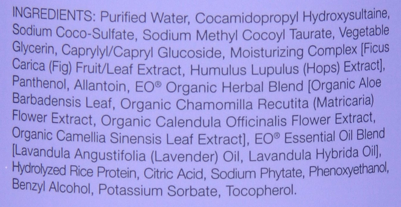 EO Shower Gel, French Lavender, 16-Ounce Bottles (Pack of 2)
