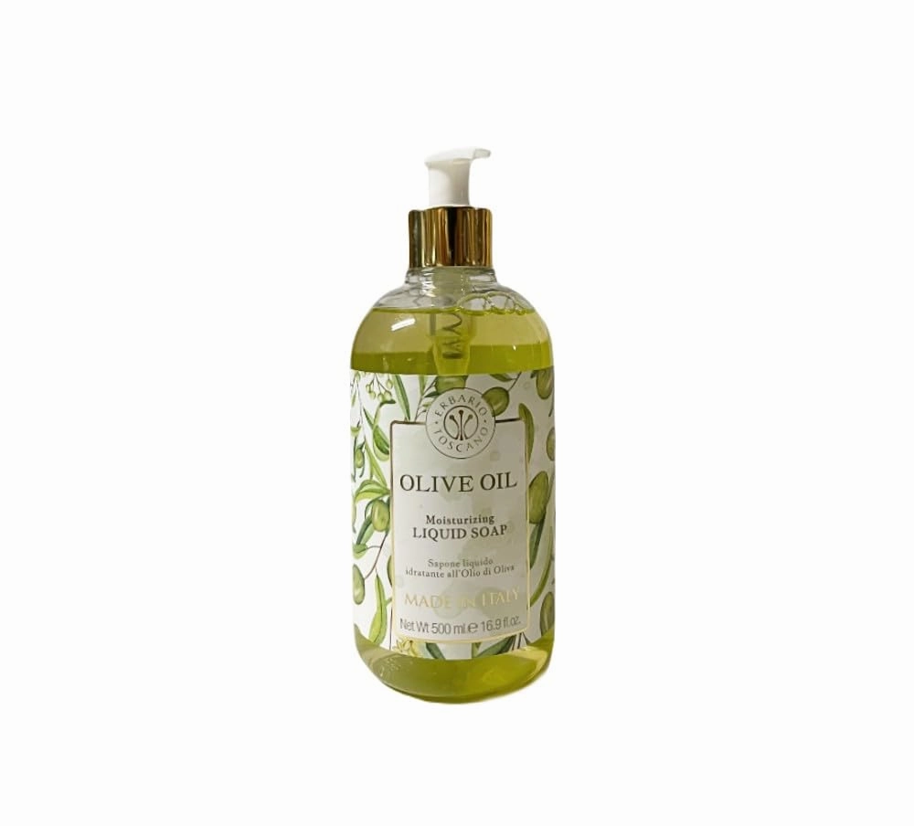ERBARIO TOSCANO Moisturizing Liquid Soap 16.9 fl. oz Made in Italy (Olive Oil)