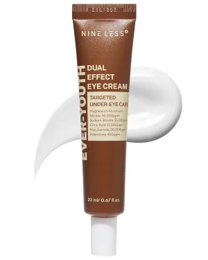 Ever-Youth Dual Effect Eye Cream Korean Skincare Instant Lifting Technology for Firm Eyes with Niacinamide Adenosine Hyaluronic Acid Ceramides for Fine Lines Bags Puffiness 0.5 fl oz