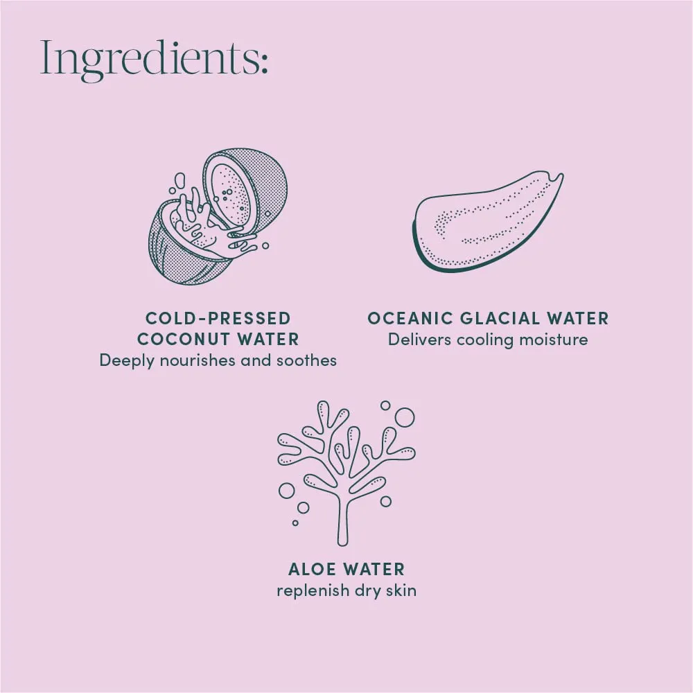 Evereden Tri-Water Baby Face Cream: Clean & Vegan Cooling Baby Cream Kids Face Lotion with Water from Glaciers, Aloe, & Coconut - Moisturize, Soothe, Refresh