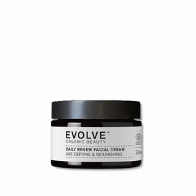 Evolve Organic Beauty - Natural Daily Renew Facial Cream | Small-Batch, Vegan Clean Beauty (1 oz | 30 mL) Packaging May Vary