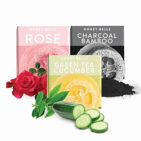 Exfoliating Loofah Soap 3-Pack Tried and True - Exfoliating Bar Soap with Loofah Inside - Cleansing, Moisturizing, Nourishing, Scrubby Soap - Plant-Based, Eco-Friendly, Vegan, Cruelty-Free