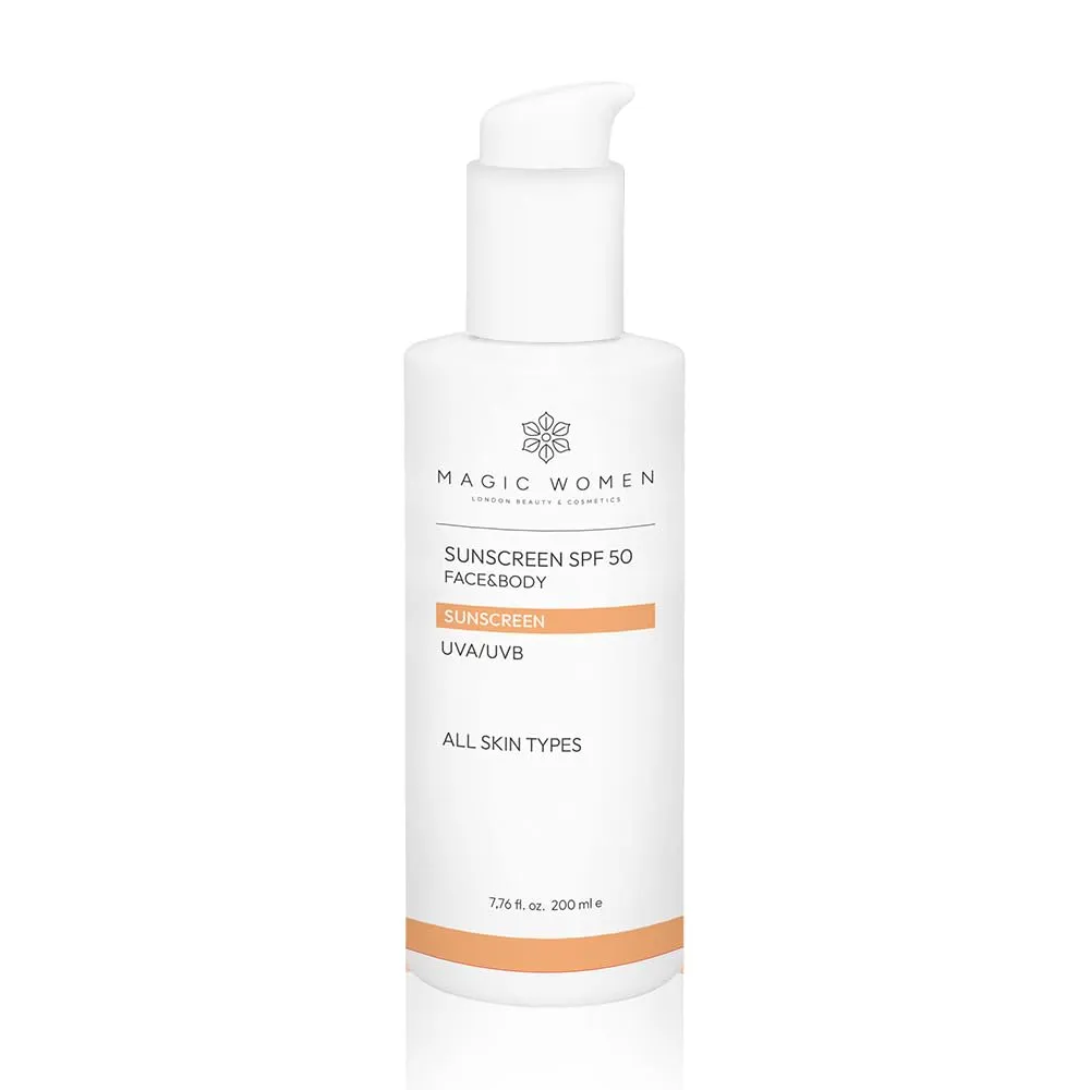 Face Sunscreen SPF 50 – Daily Lightweight Sun Cream for Healthy-Looking Skin – 200ml