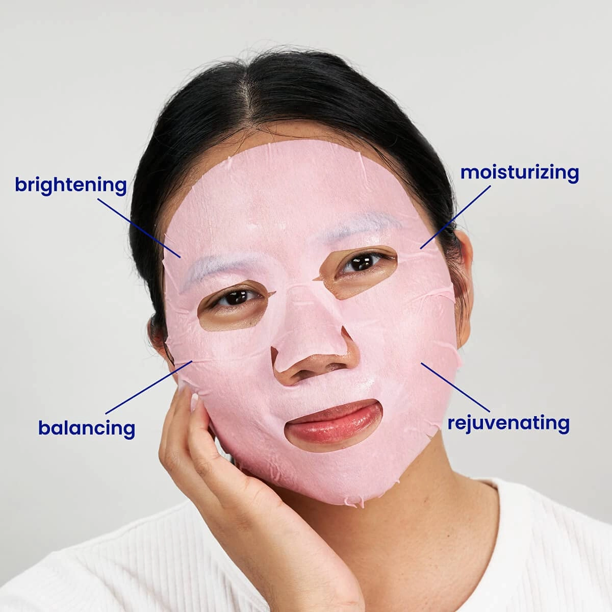 FACETORY K Beauty Face Mask Skin Care - REJUVENATING Sheet Mask for ACNE-PRONE Skin with Beetroot Extract | Brighten Skin, Protect, Strengthen (10 Pack)