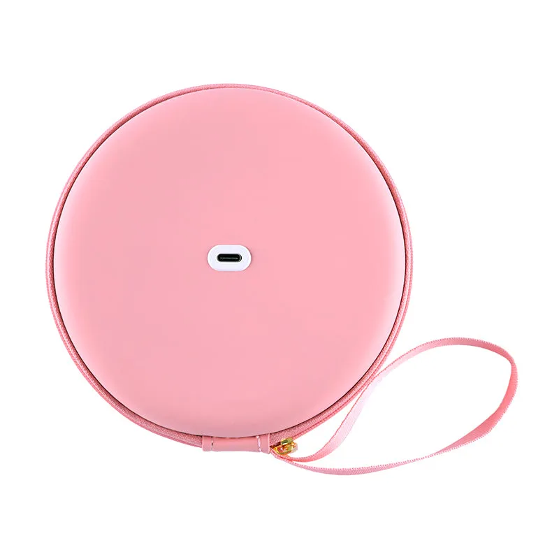 Factory Direct 2024 Hot New LED Round Soft Bag Portable Mirror