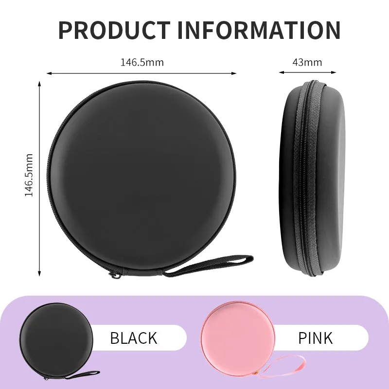 Factory Direct 2024 Hot New LED Round Soft Bag Portable Mirror