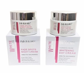 Fade Dark Spots Face Day Cream & Night Cream With Arbutin and Niacinamide (Bundle Pack of 2) Size 1.76 oz Jars