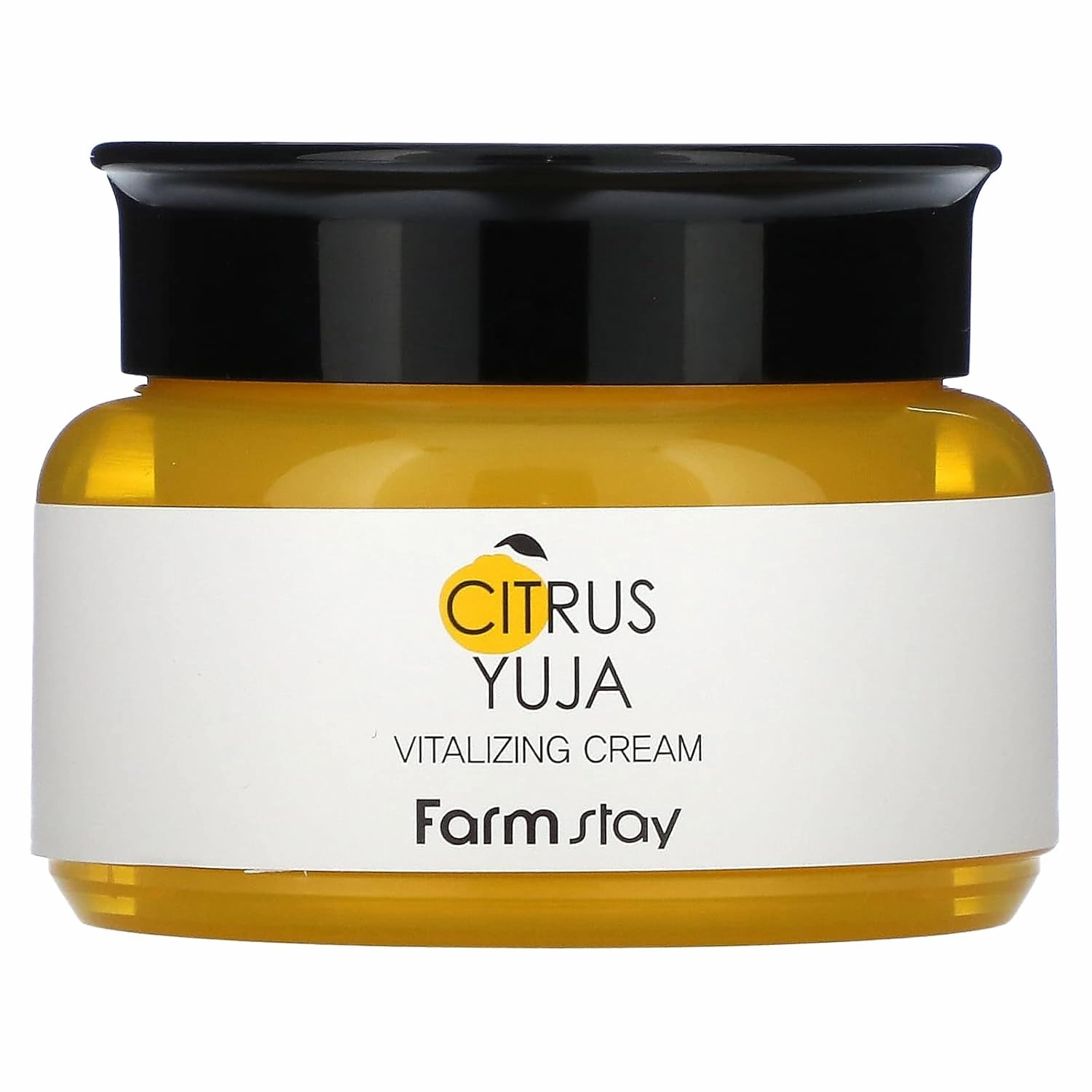 Farmstay Citrus Yuja Vitalizing Cream – Vitamin C Facial Moisturizer with Niacinamide for Dry & Sensitive Skin, Skin Barrier Repairing & Wrinkle Care, Korean Skincare, for Women & Men 3.52 oz.