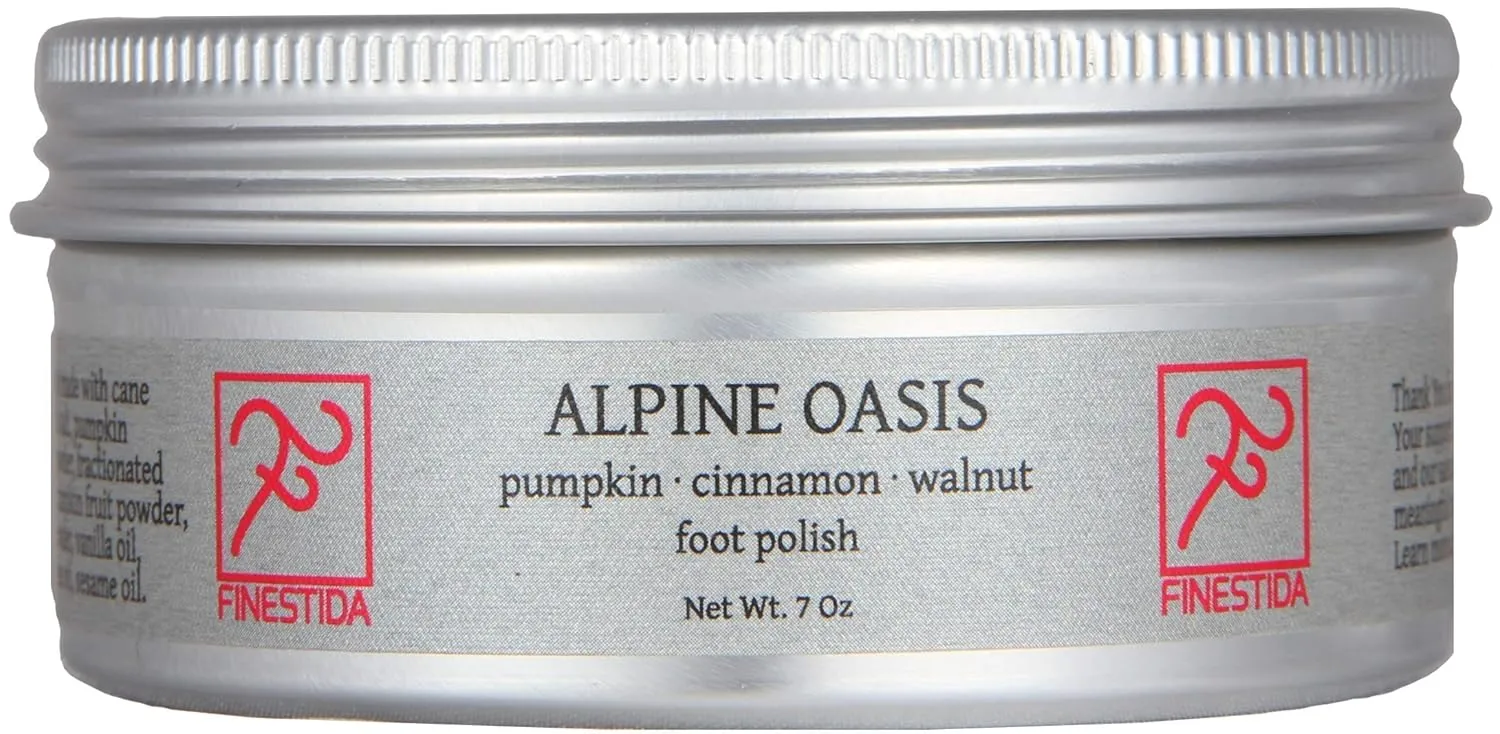 Finestida ALPINE OASIS Foot Polish with Pumpkin and Cinnamon, 7 oz