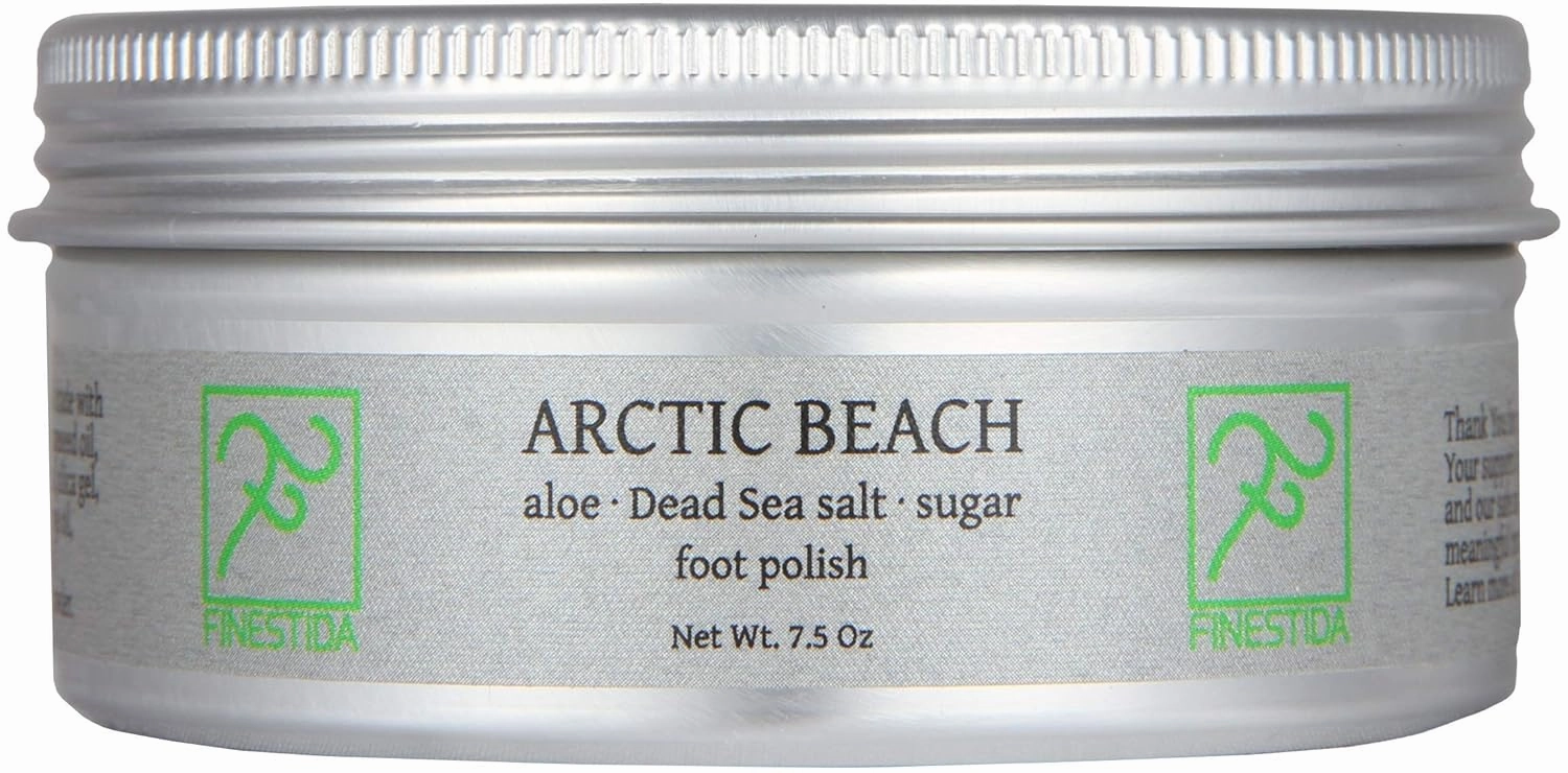 Finestida ARCTIC BEACH Foot Polish with Aloe and Dead Sea Salt, 7.5 oz
