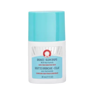 First Aid Beauty - Bronze   Glow Drops with Niacinamide, Visibly Evens Skin Tone, Blurs Pores and Hydrates for 24 hours with a Bronze Kiss of Color, Non-Comedogenic, Safe for Sensitive Skin, 1 oz