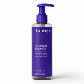 Fla-mingo Nourishing Shave Oil for Women, Coconut and Amber Scent, 8 oz (Pack of 1)