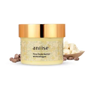 Fleur Body Butter Cream with Collagen for Glowing, Brightening, Softening Skin, Loaded with Coconut & Avocado Oil, Moisturizing Body Butter Dry Skin Cream(200g)