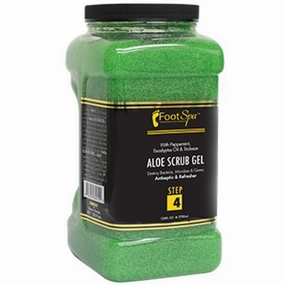 Foot Spa Aloe Scrub Gel - with Peppermint, Eucalyptus Oil & Triclosan / 1 Gallon - STEP 4