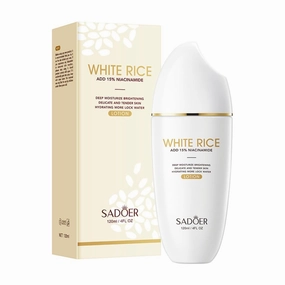 For SADOER White Rice Niacinamide Lotion, Deeply Moisturizing Skin, 4 FL OZ