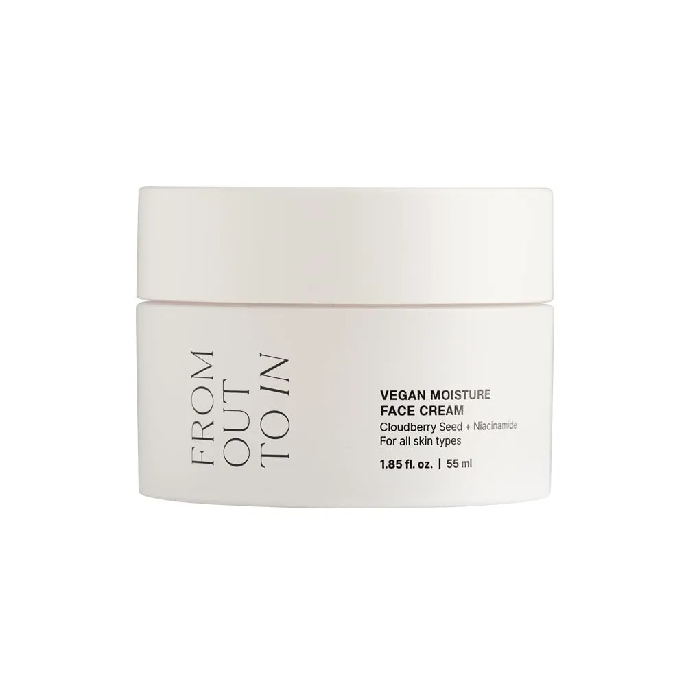 F.O.T.I Vegan Moisturizer Face Cream, Korean Face Moisturizer made with Cloudberry Seed & Niacinamide, For All Skin Types Alchohol Free, Cruelty Free