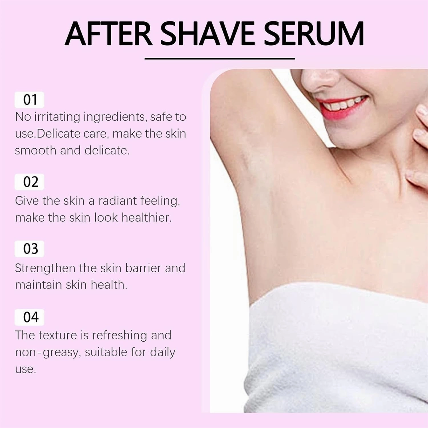 Fruity-Flavour After Shave Serum & Oil, After Shave Protection Moisturizer Oil for Women Men Smooth Skin, Soothing & Hydrating, Prevent Ingrown Hairs & Dryness, 3 Oz (L, Strawberry)