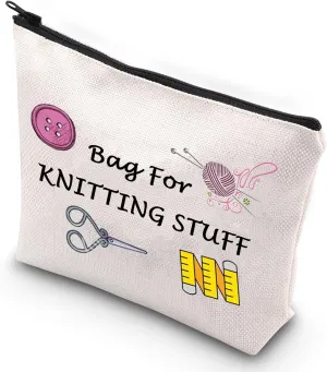 G2TUP Knitting Makeupbag Yarn Storage Crochet Bag for Knit-ting Stuff Gift for Sewing Quilting Lover (Bag for Knitting Stuff)