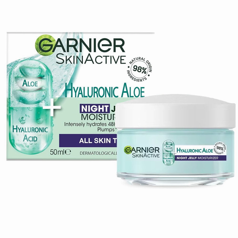 Garnier Skin Active Hyaluronic Aloe Hydrating Night Jelly Moisturiser 50ml