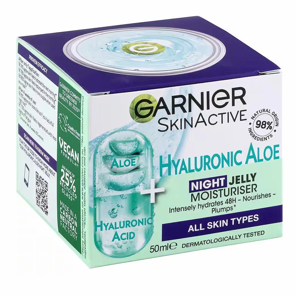 Garnier Skin Active Hyaluronic Aloe Hydrating Night Jelly Moisturiser 50ml